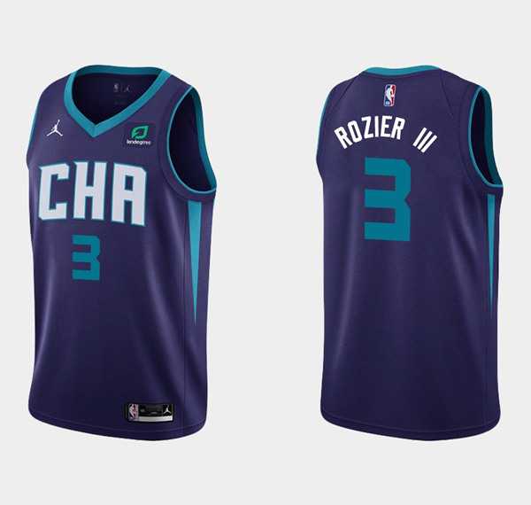Charlotte Hornets #3 Terry Rozier III NBA Stitched Jersey Dzhi