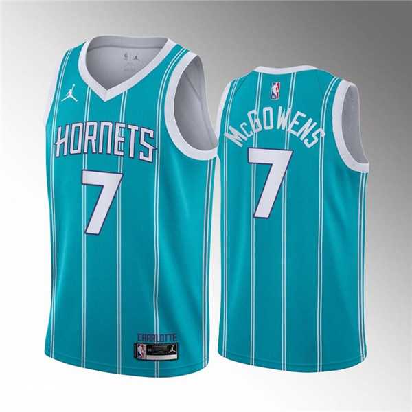 Charlotte Hornets #7 Bryce McGowens 2022 Draft Stitched Basketball Jersey Dzhi