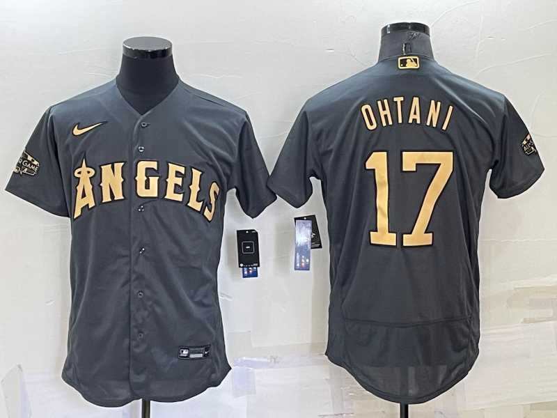 Los Angeles Angels #17 Shohei Ohtani Grey 2022 All Star Stitched Flexbase Nike Jersey