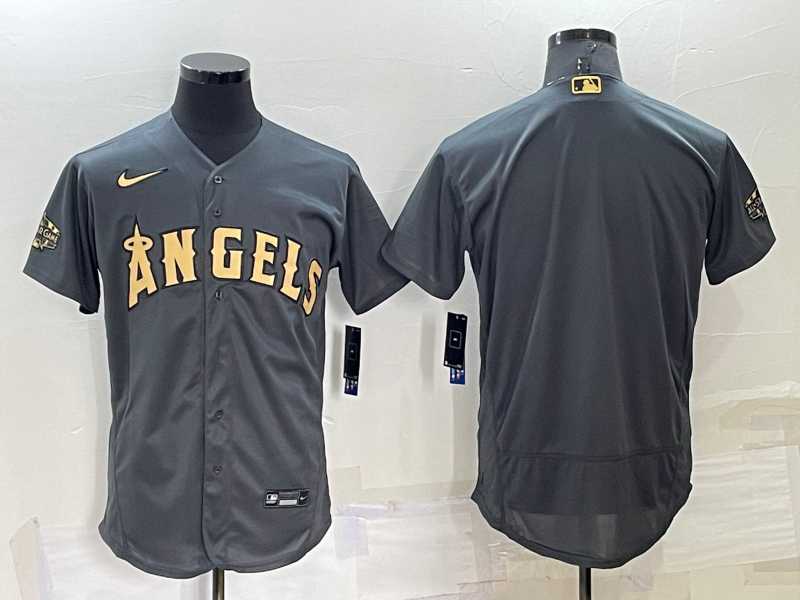Los Angeles Angels Blank Grey 2022 All Star Stitched Flexbase Nike Jersey