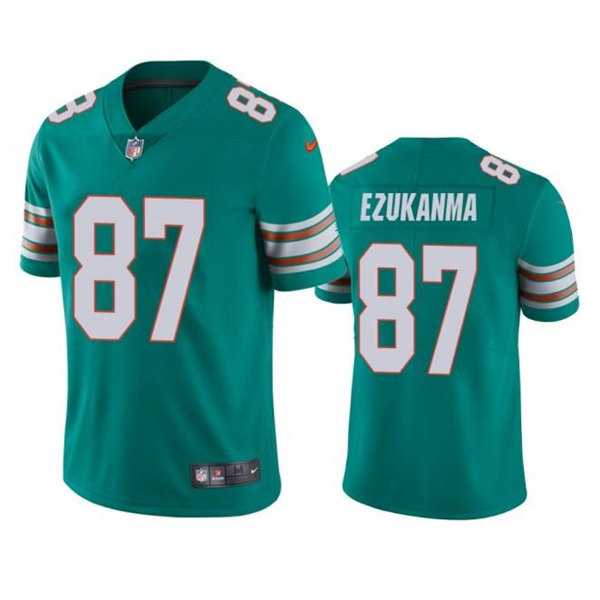Nike Men & Women & Youth Miami Dolphins #87 Erik Ezukanma Aqua Color Rush Limited Stitched Football Jersey