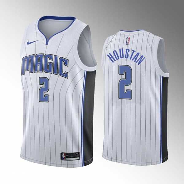 Orlando Magic #2 Caleb Houstan White 2022 Draft Basketball Stitched Jersey Dzhi