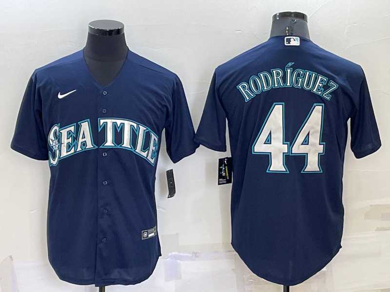 Seattle Mariners #44 Julio Rodriguez Navy Blue Stitched MLB Cool Base Nike Jersey