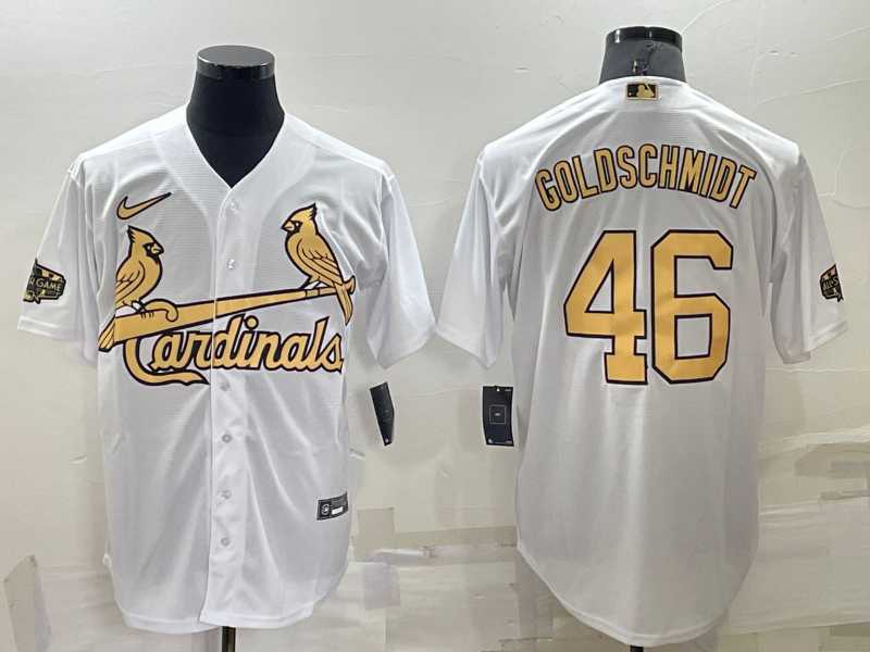 St Louis Cardinals #46 Paul Goldschmidt White 2022 All Star Stitched Cool Base Nike Jersey