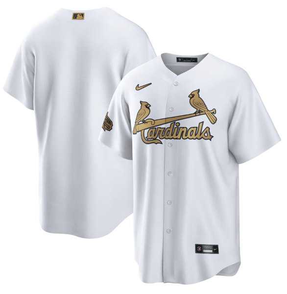 St Louis Cardinals Blank White 2022 All-Star Cool Base Stitched Baseball Jersey