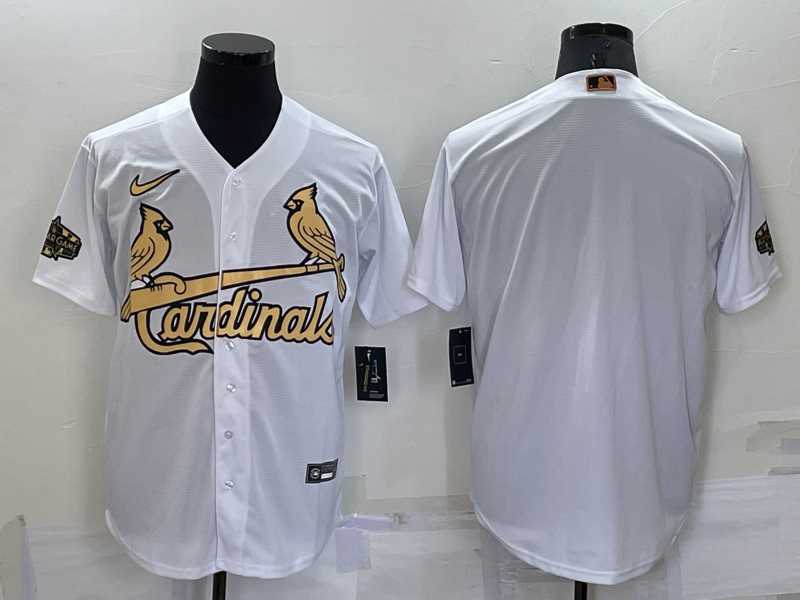 St Louis Cardinals Blank White 2022 All Star Stitched Cool Base Nike Jersey