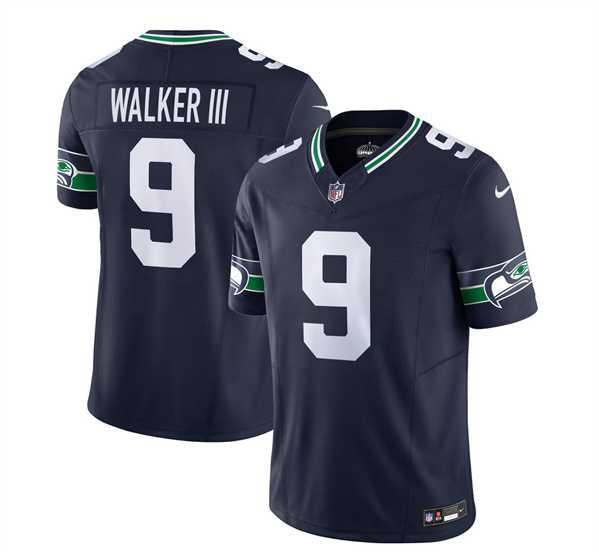 Men & Women & Youth Seattle Seahawks #9 Kenneth Walker III 2023 F.U.S.E. Navy Limited Jersey