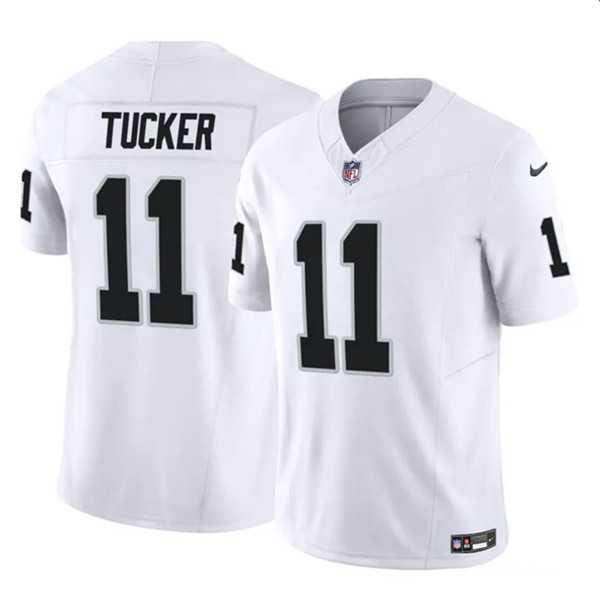 Men & Women & Youth Las Vegas Raiders #11 Tre Tucker White 2023 F.U.S.E Vapor Untouchable Limited Jersey