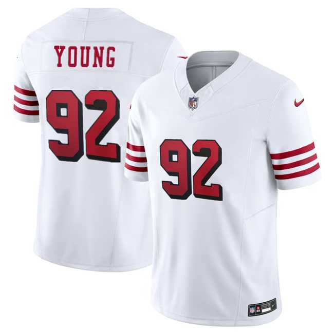 Men & Women & Youth San Francisco 49ers #92 Chase Young New White 2023 F.U.S.E. Limited Jersey
