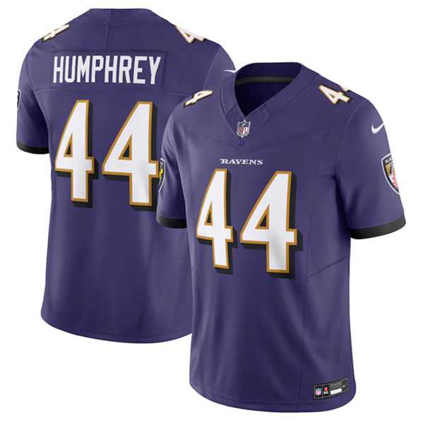 Men & Women & Youth Baltimore Ravens #44 Marlon Humphrey Purple 2023 F.U.S.E Vapor Jersey