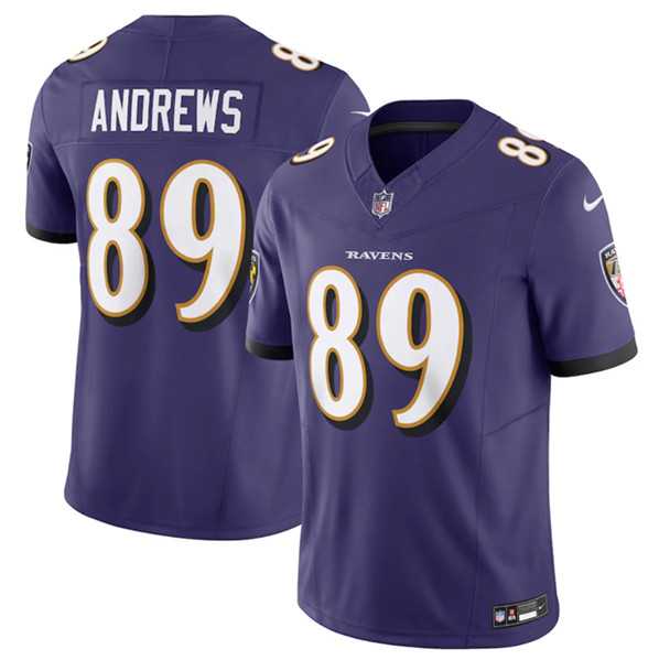 Men & Women & Youth Baltimore Ravens #89 Mark Andrews Purple 2023 F.U.S.E Vapor Jersey