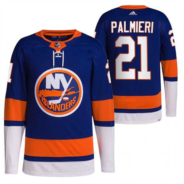 Men's New York Islanders #21 Kyle Palmieri Royal Stitched Jersey Dzhi