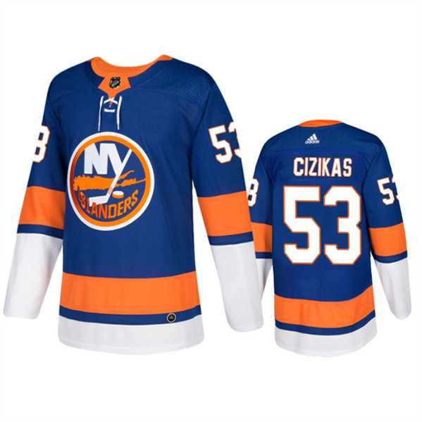 Men's New York Islanders #53 Casey Cizikas Royal Stitched Jersey Dzhi