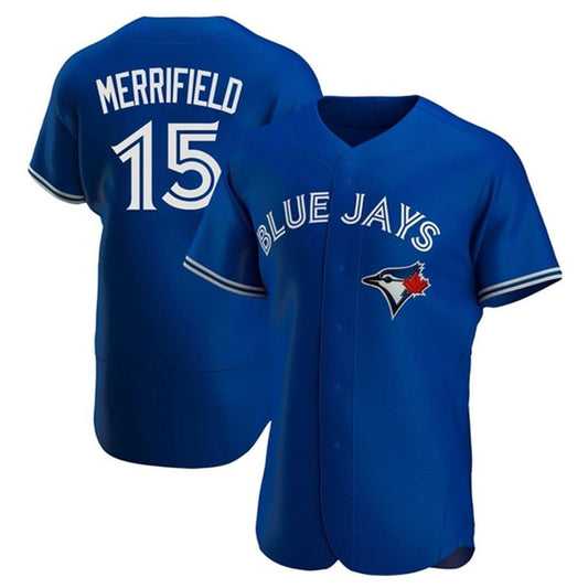 Men's Toronto Blue Jays #15 Whit Merrifield Royal Flex Base Stitched Baseball Jersey Dzhi
