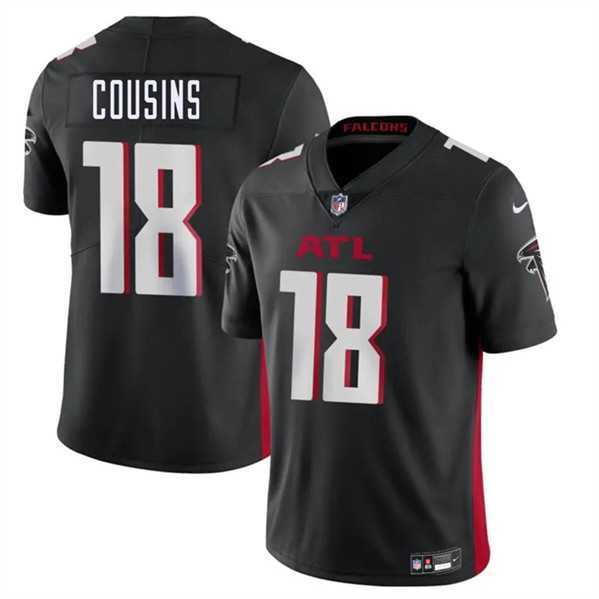 Men & Women & Youth Atlanta Falcons #18 Kirk Cousins Black Vapor Untouchable Limited Jersey