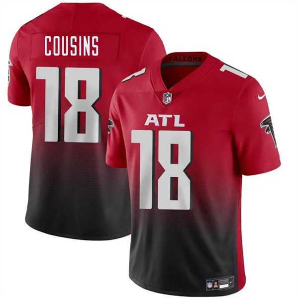Men & Women & Youth Atlanta Falcons #18 Kirk Cousins Red Black Vapor Untouchable Limited Jersey