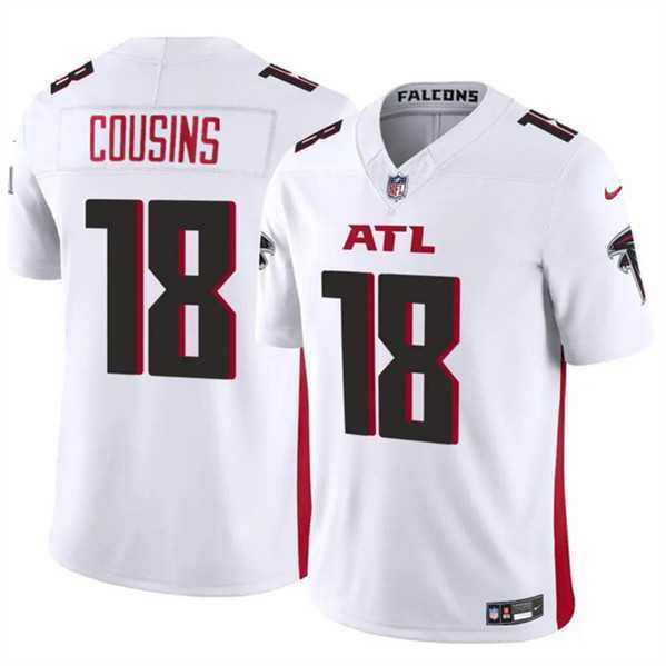 Men & Women & Youth Atlanta Falcons #18 Kirk Cousins White 2023 F.U.S.E. Vapor Untouchable Limited Jersey