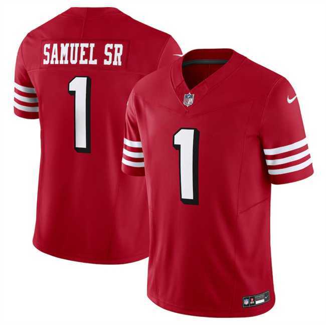 Men & Women & Youth San Francisco 49ers #1 Deebo Samuel New Red F.U.S.E. Vapor Untouchable Limited Jersey