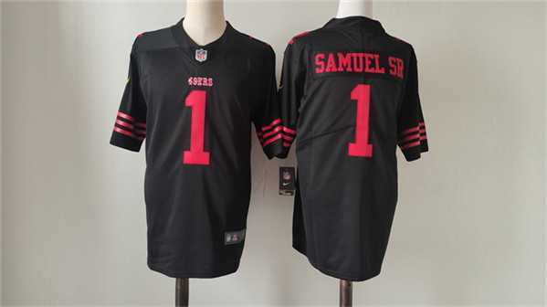 Men's San Francisco 49ers #1 Deebo Samuel Black Vapor Untouchable Limited Jersey