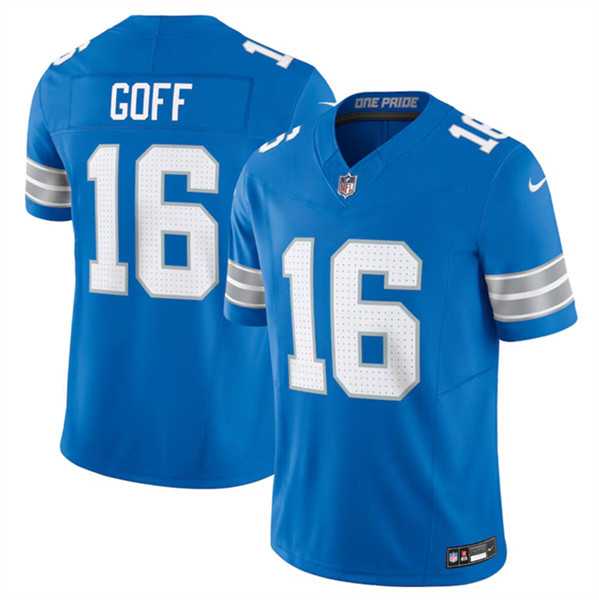Men & Women & Youth Detroit Lions #16 Jared Goff Blue 2024 F.U.S.E. Vapor Limited Stitched Jersey