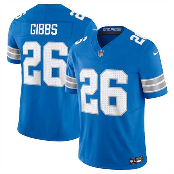 Men & Women & Youth Detroit Lions #26 Jahmyr Gibbs Blue 2024 F.U.S.E. Vapor Limited Stitched Jersey
