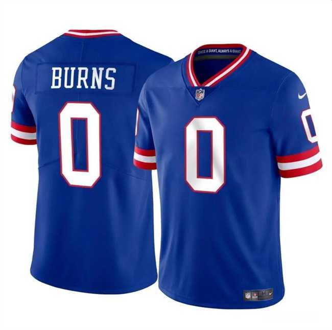 Men & Women & Youth New York Giants #0 Brian Burns Blue Throwback Vapor Untouchable Limited Football Stitched Jersey