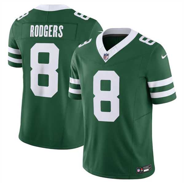 Men & Women & Youth New York Jets #8 Aaron Rodgers Green 2024 F.U.S.E. Vapor Limited Football Stitched Jersey