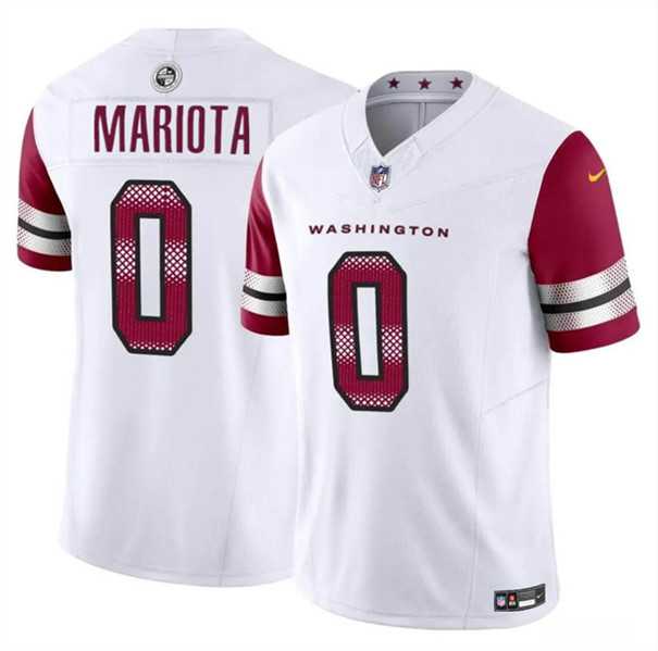 Men & Women & Youth Washington Commanders #0 Marcus Mariota White 2023 F.U.S.E. Vapor Limited Football Stitched Jersey