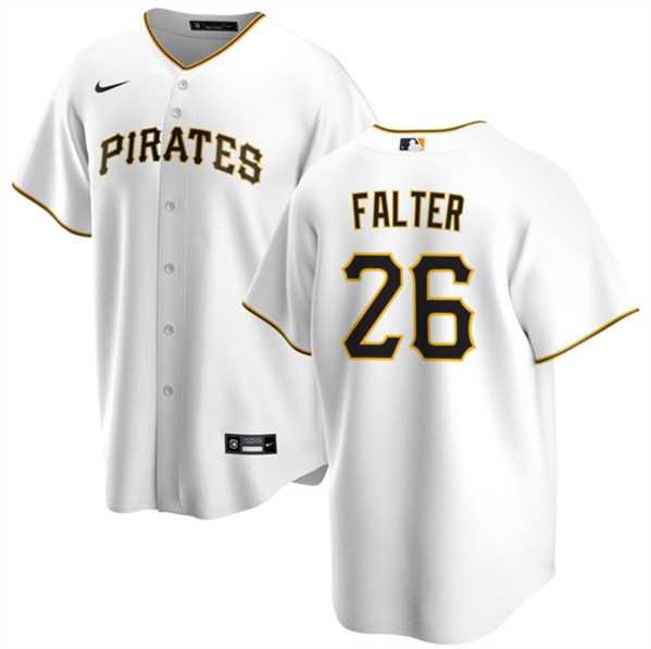 Men's Pittsburgh Pirates #26 Bailey Falter White Cool Base Baseball Stitched Jersey Dzhi