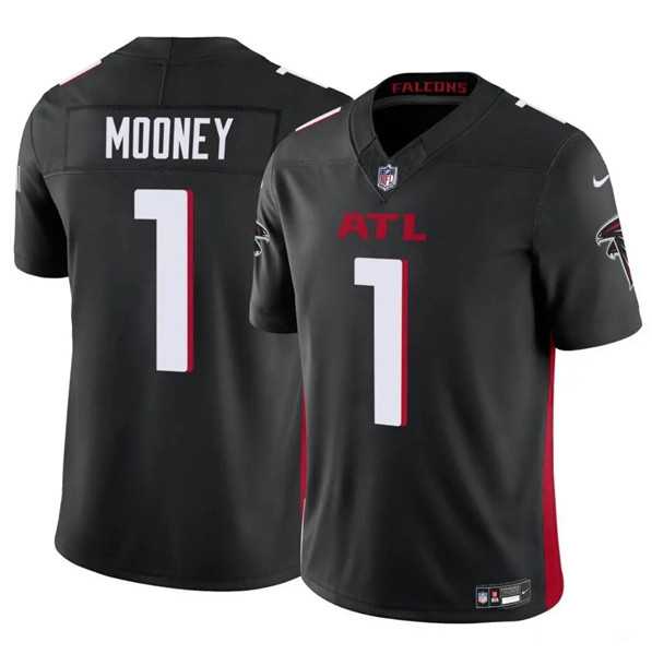 Men & Women & Youth Atlanta Falcons #1 Darnell Mooney Black 2024 F.U.S.E. Vapor Untouchable Limited Football Stitched Jersey