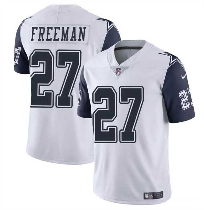 Men & Women & Youth Dallas Cowboys #27 Royce Freeman White Color Rush Limited Football Stitched Jersey
