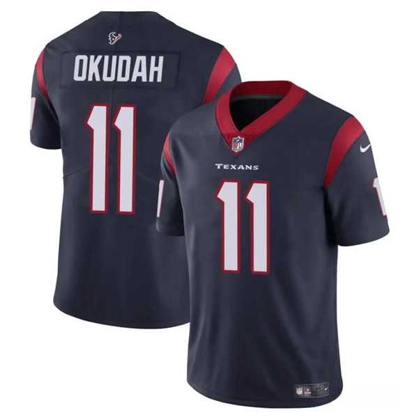 Men & Women & Youth Houston Texans #11 Jeff Okudah Navy Vapor Untouchable Football Stitched Jersey