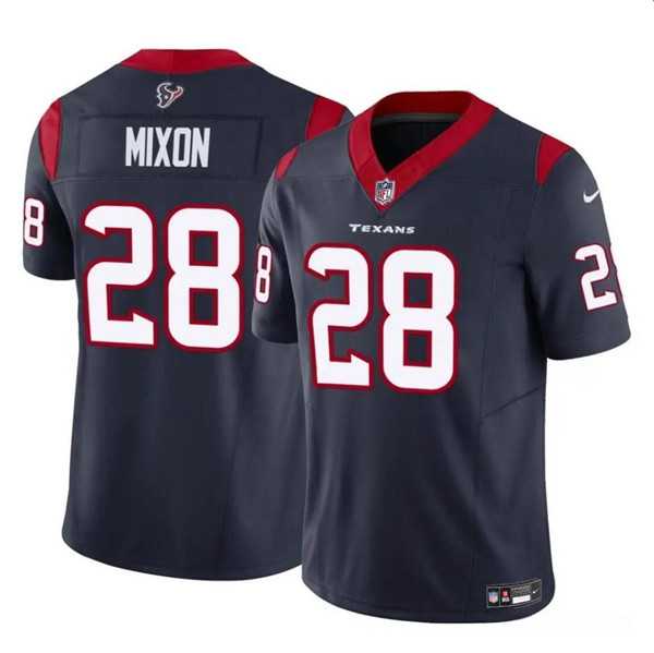 Men & Women & Youth Houston Texans #28 Joe Mixon Navy 2024 F.U.S.E. Vapor Untouchable Football Stitched Jersey