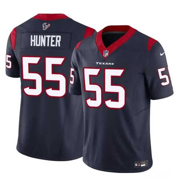 Men & Women & Youth Houston Texans #55 Danielle Hunter Navy 2024 F.U.S.E Vapor Untouchable Limited Football Stitched Jersey