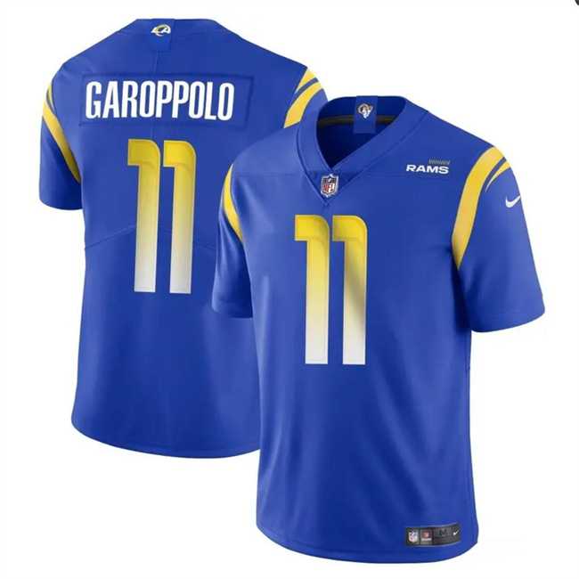 Men & Women & Youth Los Angeles Rams #11 Jimmy Garoppolo Blue Vapor Untouchable Football Stitched Jersey