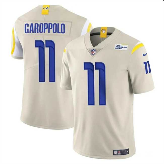 Men & Women & Youth Los Angeles Rams #11 Jimmy Garoppolo Bone Vapor Untouchable Football Stitched Jersey