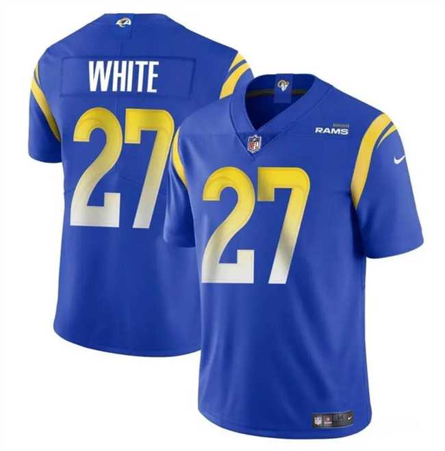 Men & Women & Youth Los Angeles Rams #27 Tre'Davious White Blue Vapor Untouchable Football Stitched Jersey