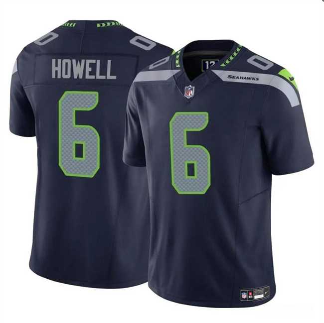 Men & Women & Youth Seattle Seahawks #6 Sam Howell Navy 2023 F.U.S.E. Vapor Limited Football Stitched Jersey