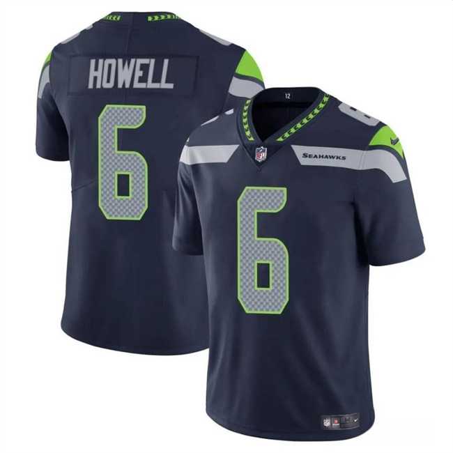 Men & Women & Youth Seattle Seahawks #6 Sam Howell Navy Vapor Limited Football Stitched Jersey